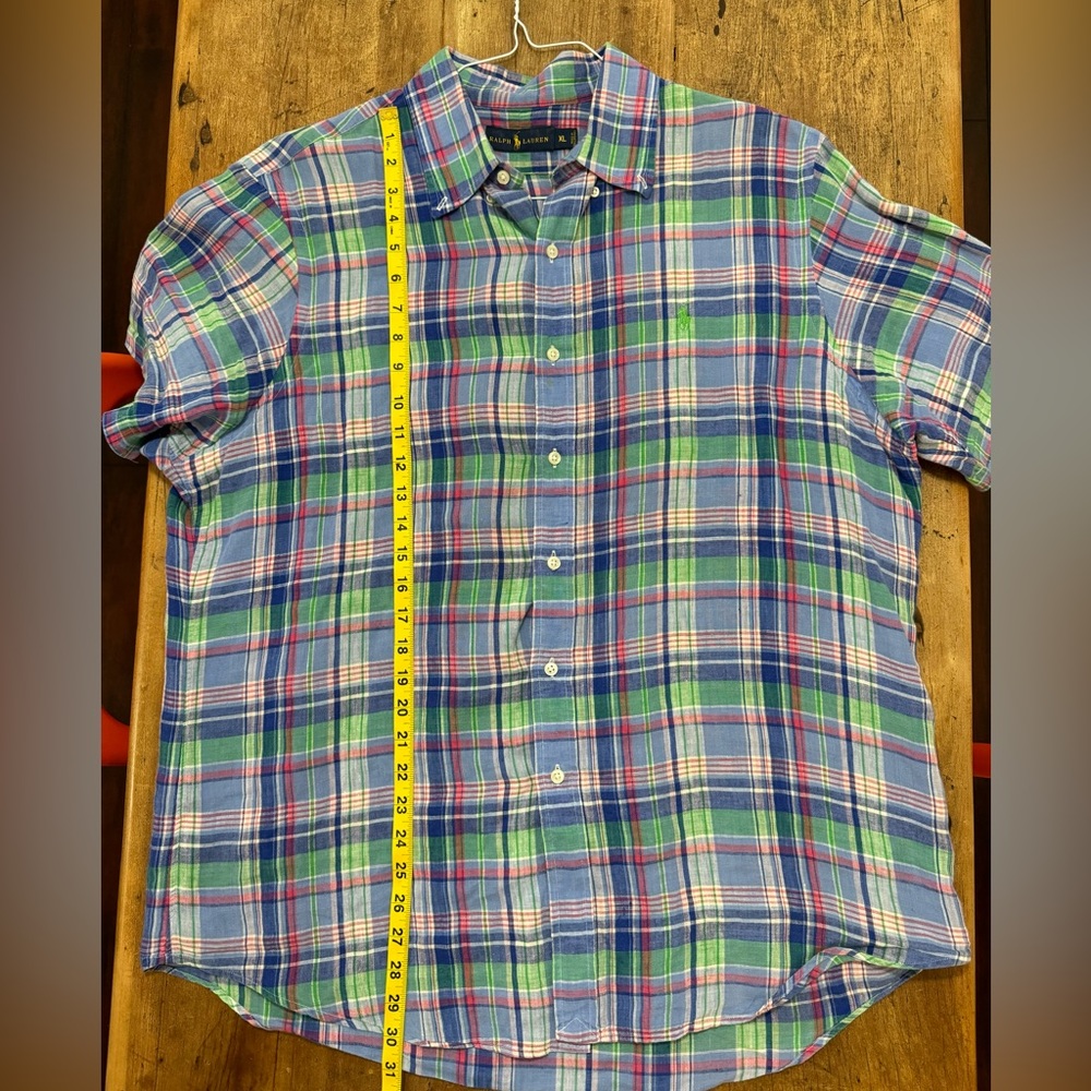 Ralph Lauren plaid Button Down size XL